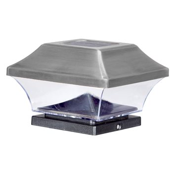 Stolpehat med 5 lumen lys i rustfrit stål GL067SSEZ